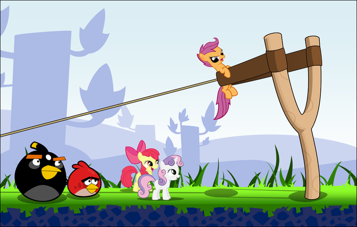  . My Little Pony, Angry Birds, Cutie Mark Crusaders, Fluttershy, Pinkie Pie, , 