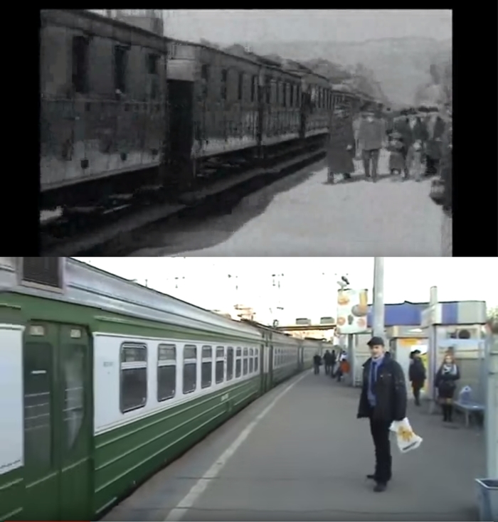 Arrival of the train at La Ciotat Station or Camera Cut Out! - My, Humor, , Memes, Parallels, Camera