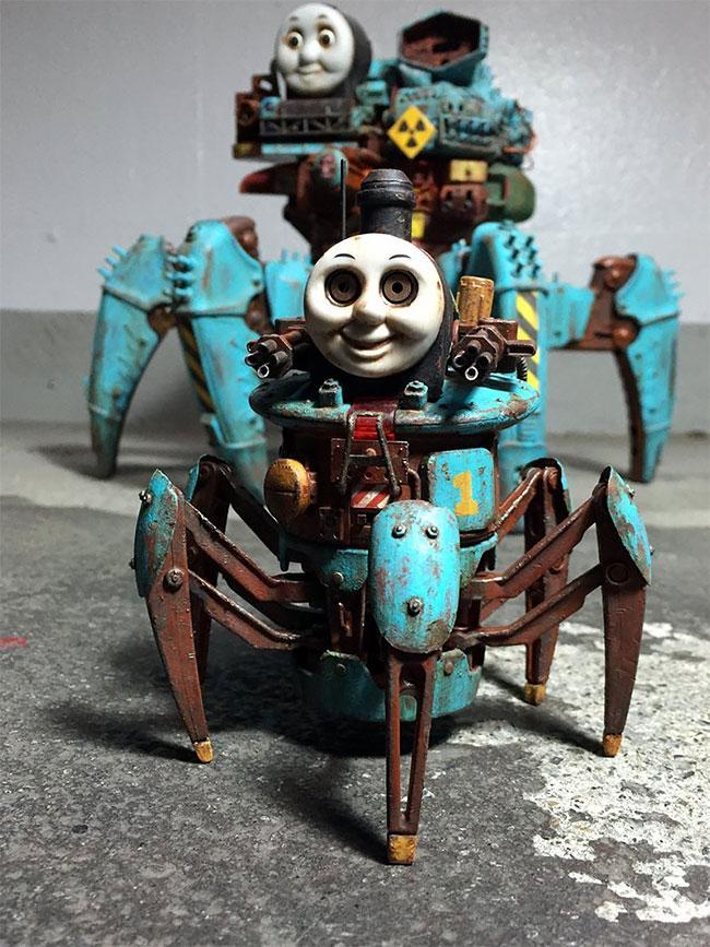 Japanese artist turns children's toys into amazing post-apocalyptic nightmares - Toys, Post apocalypse, Kripota, Longpost