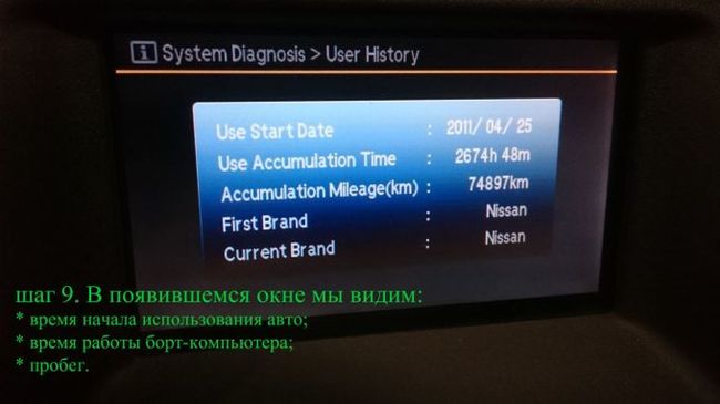 We look at the mileage on the on-board computer Nissan Murano 2011 - Dromru, Nissan Murano, , Mileage, Longpost