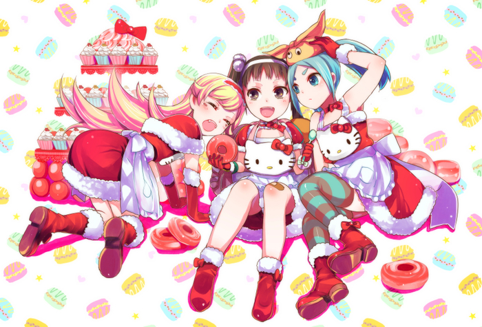 And the holiday is getting closer and closer - Anime, Anime art, Monogatari series, Shinobu oshino, Hachikuji Mayoi, Yotsugi ononoki