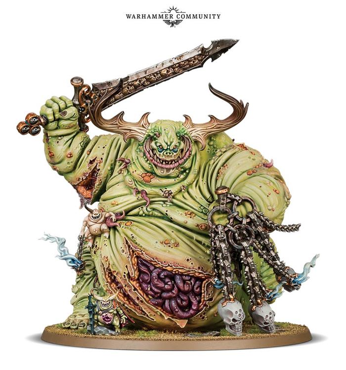 Second Day of Nurgdom: The Great Unclean One - Warhammer 40k, Chaos daemons, Nurgle, Wh News, Wh miniatures, Video, Longpost