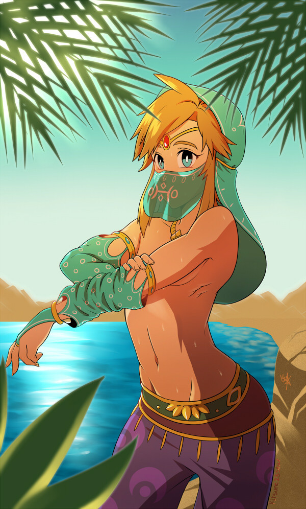 Link - , Art, Its a trap!, Link, The legend of zelda, Breath of the wild, Gerudo link, Longpost