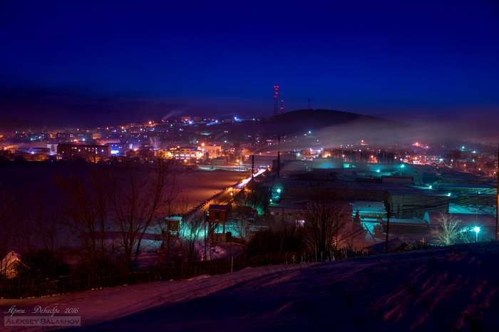 Night view of our village - My, Artie, Artinsky district, , Night city, Landscape, The photo, beauty