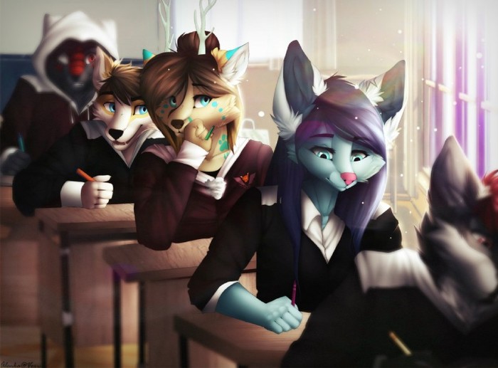 School - Art, School, Alenkavoxis, Furry