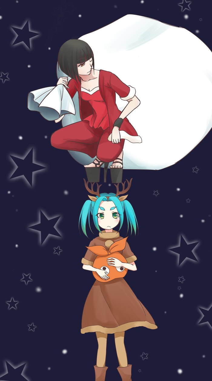 Кагенуи спешит к Вам с подарками - Аниме, Anime Art, Monogatari series, Yotsugi Ononoki, Yozuru Kagenui