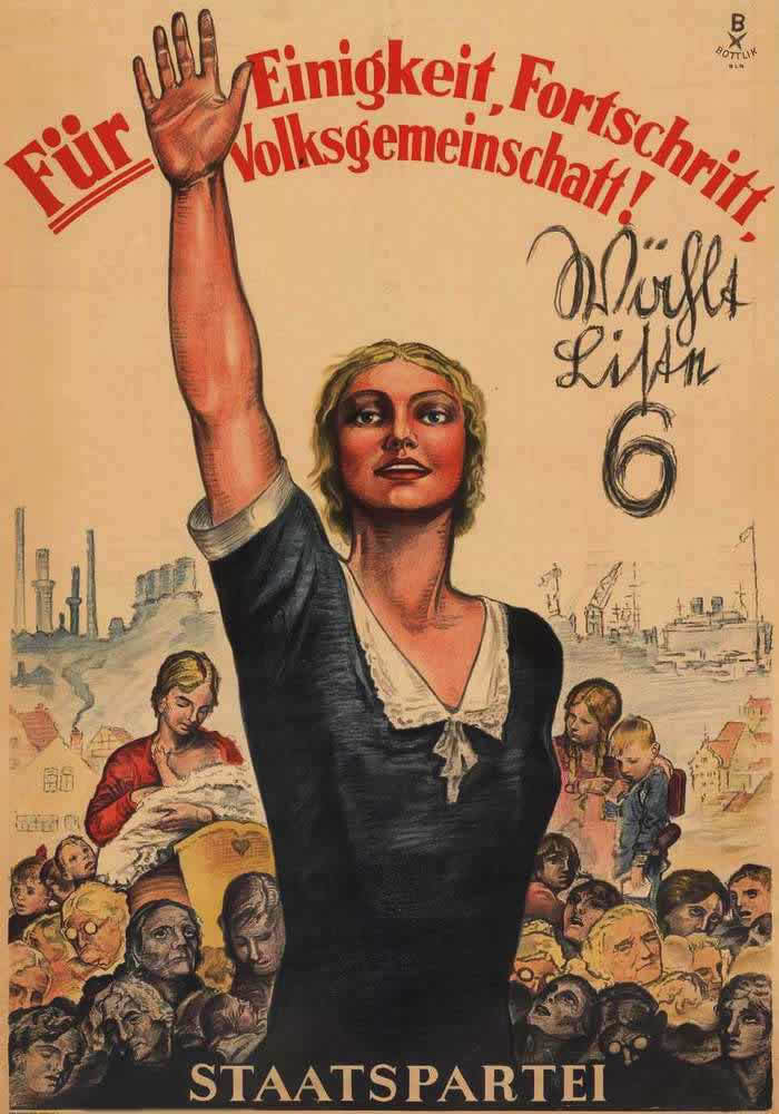 German election posters from the 1920s and 1930s - Germany, Weimar Republic, Elections, Poster, Politics, Story, Longpost