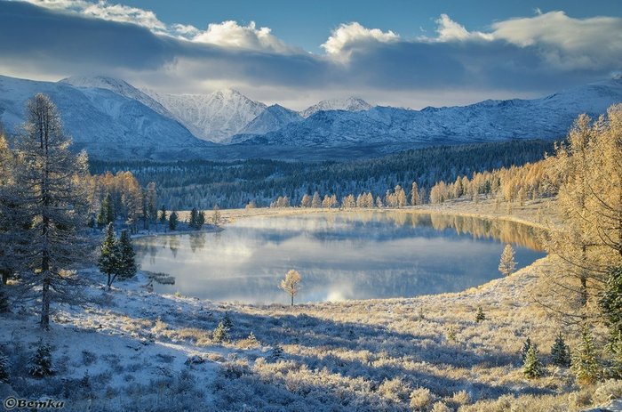 Горный Алтай зимой - Алтай, Природа, Природа России, Россия, Фотография, Пейзаж, Красота природы, Путешествия, Республика Алтай