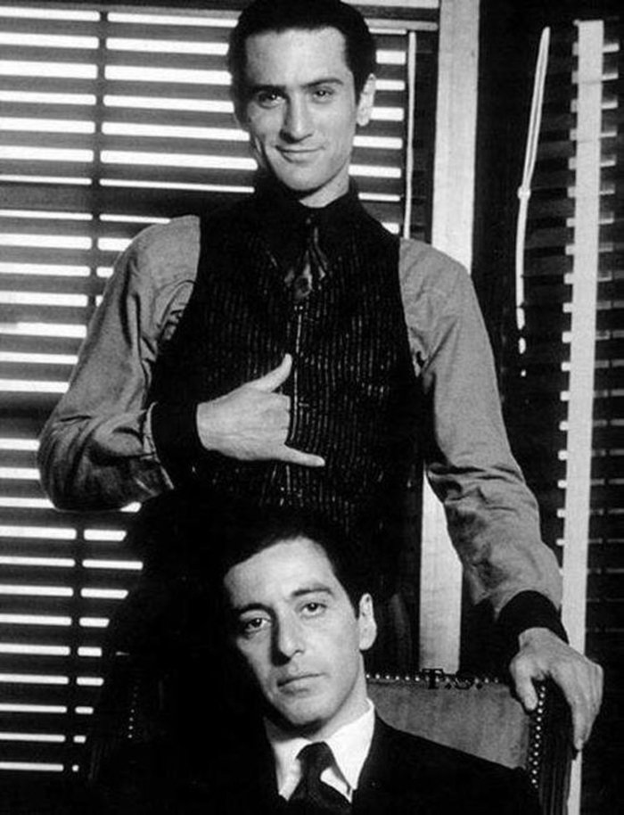 Father and son - Robert DeNiro, Al Pacino, Godfather 2