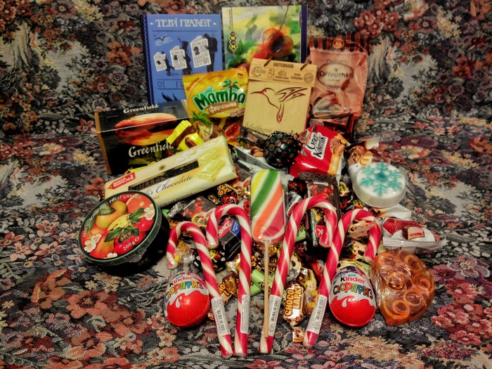 Lots of goodies from Santa Claus - Secret Santa, Gift exchange, My, Longpost, New Year