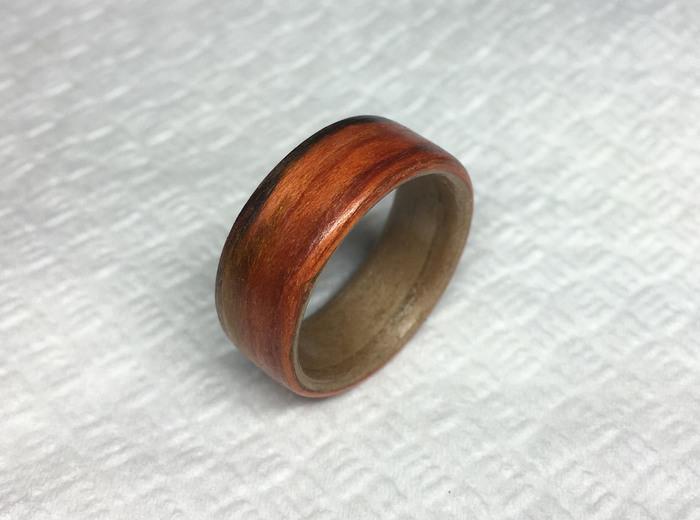 DIY veneer ring - My, Longpost, Ring, Wood products, Ring made of wood, With your own hands