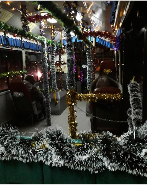 Christmas bus. - Khabarovsk, Bus, New Year