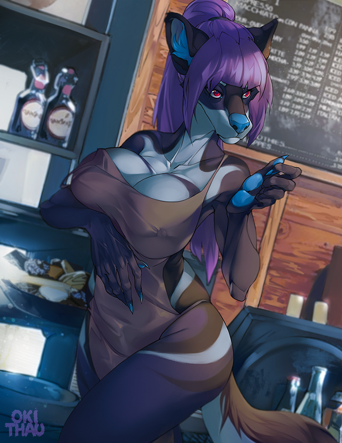 Sweets - NSFW, Furry, Art, Okithau, Furotica