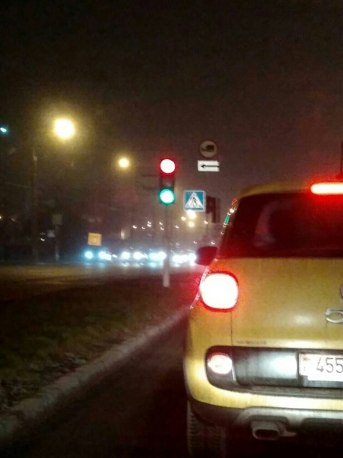 Traffic lights - My, Minsk, New Year, Traffic police