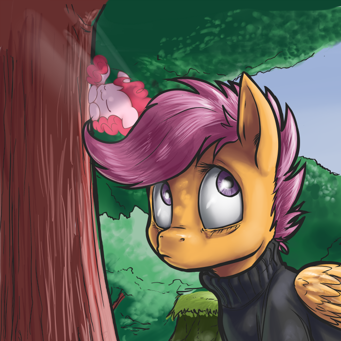 Подборка артов со Скуталу My Little Pony, Scootaloo, Applebloom, Sweetie belle, Cutie Mark Crusaders, Длиннопост