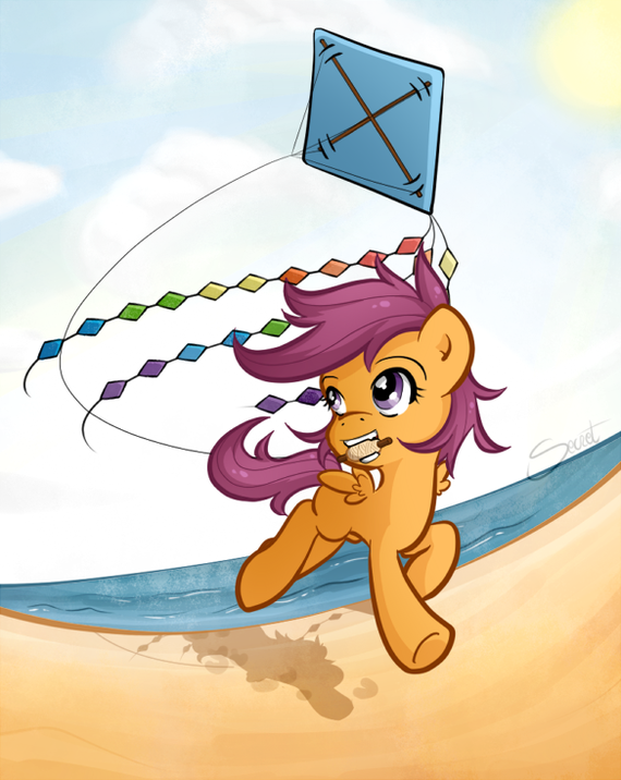 Подборка артов со Скуталу My Little Pony, Scootaloo, Applebloom, Sweetie belle, Cutie Mark Crusaders, Длиннопост