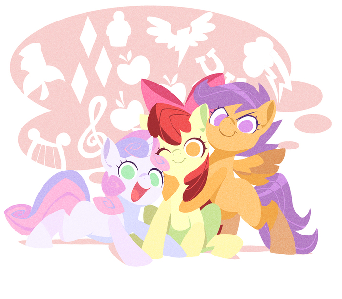 Подборка артов со Скуталу My Little Pony, Scootaloo, Applebloom, Sweetie belle, Cutie Mark Crusaders, Длиннопост