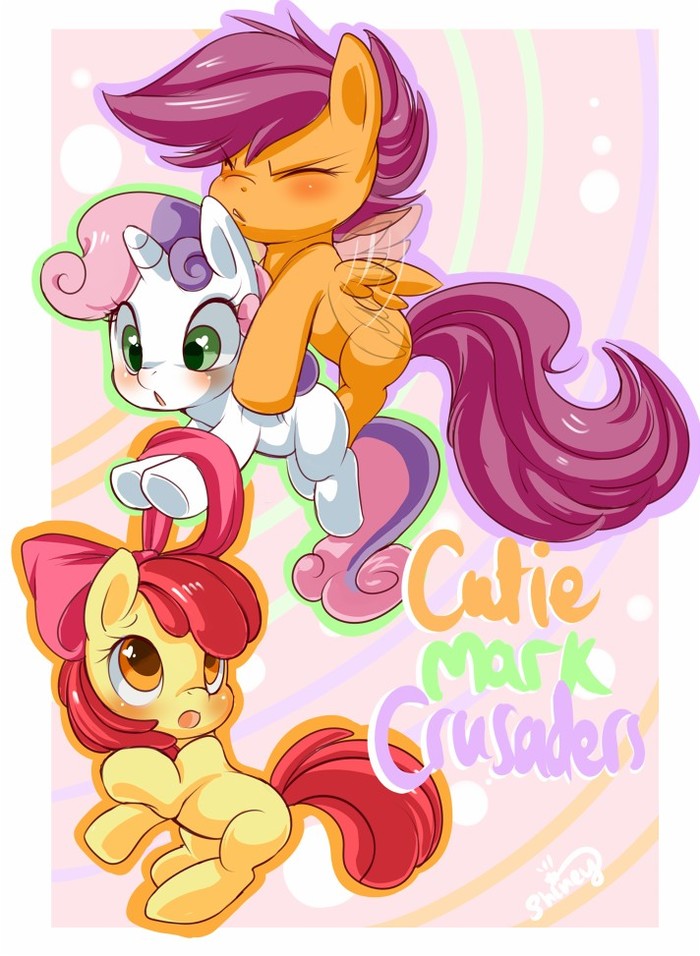 Подборка артов со Скуталу My Little Pony, Scootaloo, Applebloom, Sweetie belle, Cutie Mark Crusaders, Длиннопост