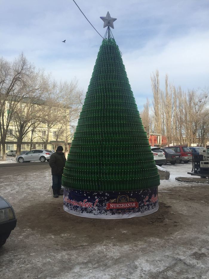 Christmas tree - My, New Year, Brewery, Uralsk, Pre-holiday mood