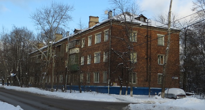 Red barrack - Barrack, Winter, Bricks, Architecture, , House