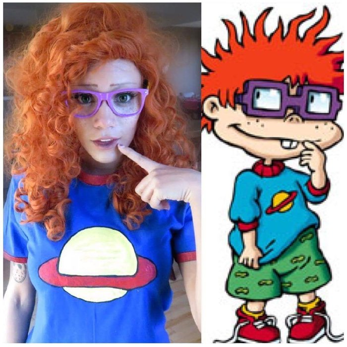 Chuckie Finster - by - Jaxx Sinn - Cosplay, Rugrats, , Redheads, Girls, 