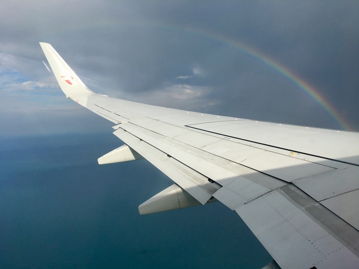 rainbow above the clouds - My, Sochi, Adler, The photo, Rainbow, My, 
