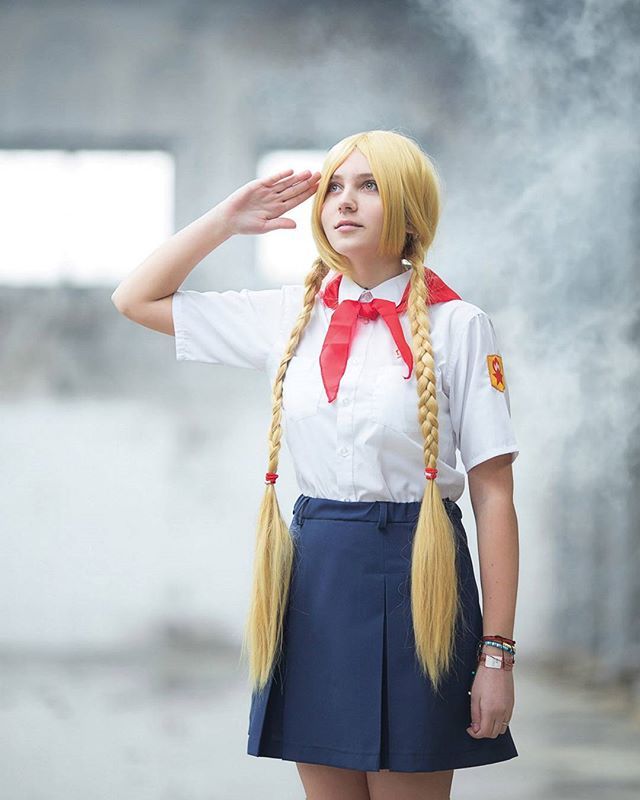 Amateur zakosy and other cosplay images on the BL. (Part 2) - Visual novel, Endless summer, Zhenya, Glorifying, Olga Dmitrievna, Viola, Alisa Dvachevskaya, Lena, Longpost