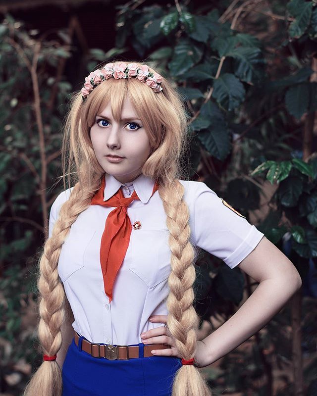 Amateur zakosy and other cosplay images on the BL. (Part 2) - Visual novel, Endless summer, Zhenya, Glorifying, Olga Dmitrievna, Viola, Alisa Dvachevskaya, Lena, Longpost