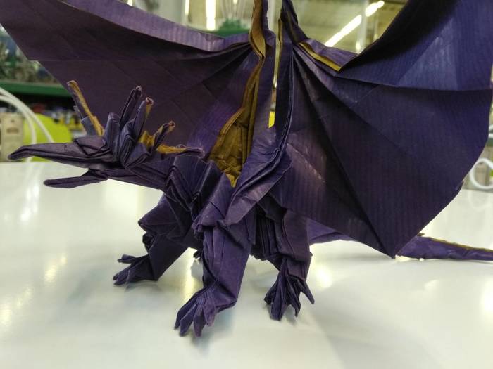 Ancient Dragon - My, Origami, Satoshi Kamiya, , Longpost