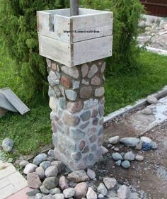 New Year's post. - Pinterest, Fence, , Dacha, Summer, Longpost, Masonry