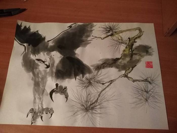 How did Chinese painting enter my life? - My, Chinese art, Guohua, China, Painting, Hobby, Longpost, New Year