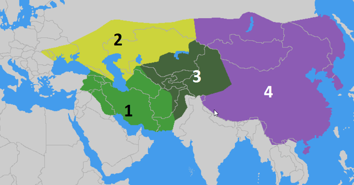 Империя тимуридов карта