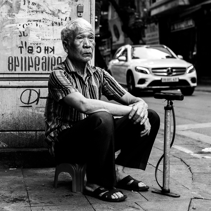 From the streets of Vietnam - My, Vietnam, Black and white, Longpost, My, The photo