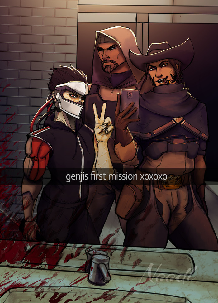 First Genji Mission - Overwatch, , Reaper, Genji, McCree, 