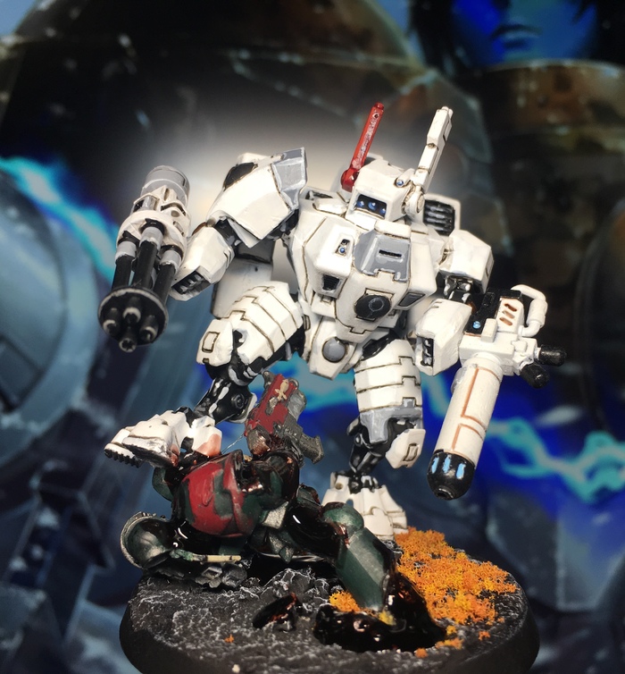 Exoskeleton Crisis, T'au - My, Wh miniatures, Warhammer 40k, Warhammer, Tau, Crisis, Longpost