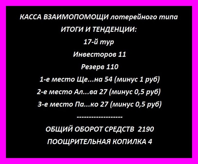 Касса взаимопомощи лотерейного типа (продолжение) - Касса, Помощь, Лотерея, Длиннопост