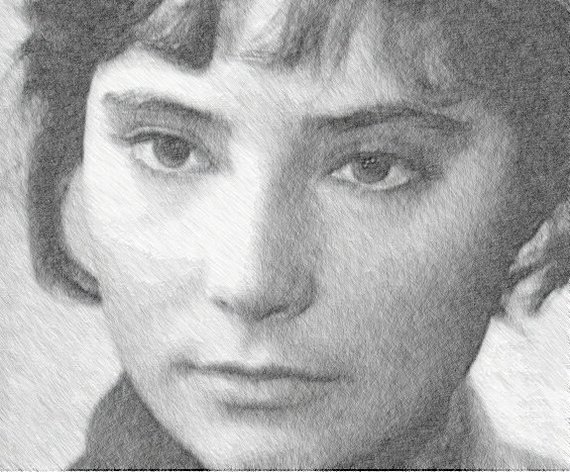 Inspired by a post about the great Soviet actors - T.E. Samoilova - My, Digital drawing, Sketch, , 