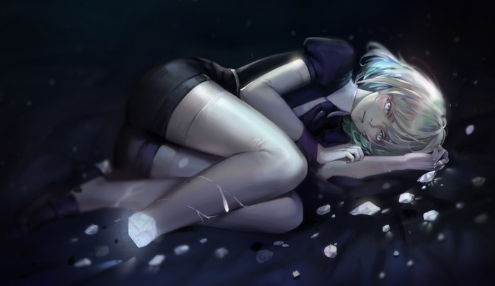 Diamond - Anime Art, Аниме, Houseki No Kuni, Diamond, Kirbyheimi