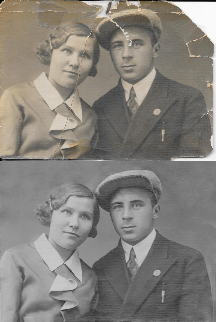 A few more photo restorations - My, Photoshop, Longpost, Photo restoration