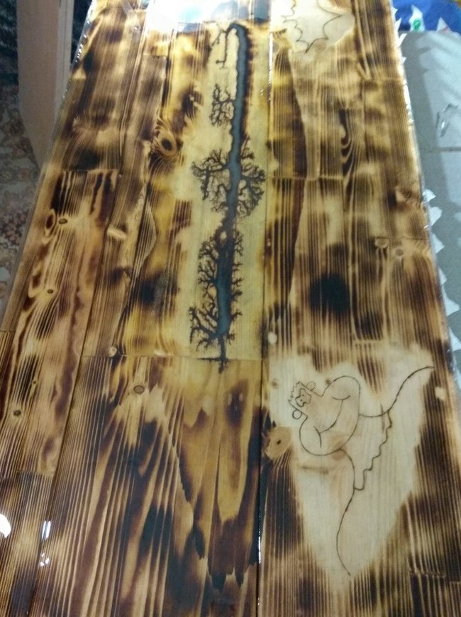 Coffee table with epoxy resin and phosphor - My, Coffee table, With your own hands, Interior, Longpost