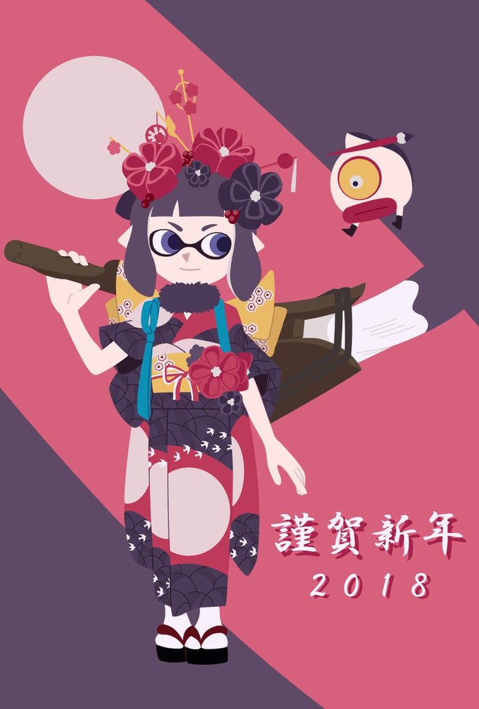 Hokusai - Splatoon, Woomy, Inklings, Art