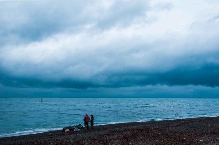 Last morning of 2017 - dawn, Yalta, My, Black Sea