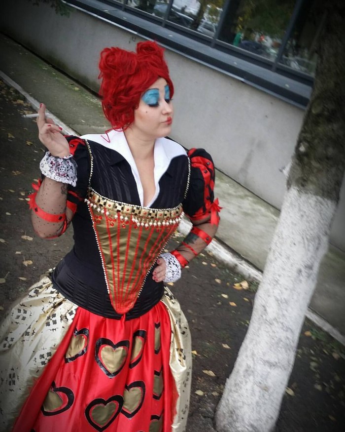 Cosplay on the red queen (at home) - My, , , Red Queen, 