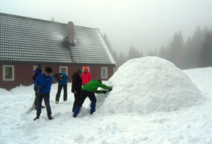 Travel to Norway or it happened because Common Sense left for lunch. - My, Skis, Scouts, Youth, Longpost, Norway, , Yurt