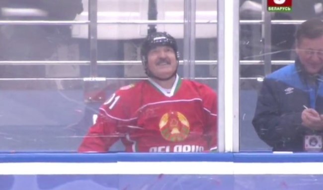 That same feeling when you figured out what to do with the referee after the match. - Daddy, Alexander Lukashenko, Hockey, Belarus