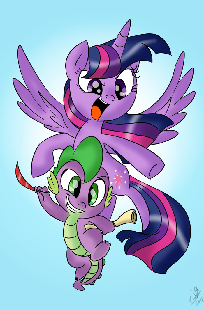 PaperWorks - My little pony, PonyArt, Twilight sparkle, Spike