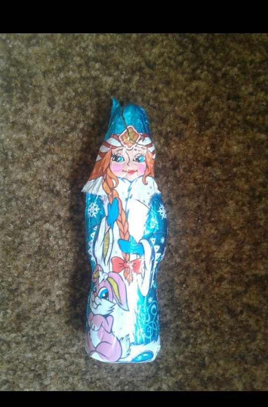 Snow Maiden with a surprise - My, Father Frost, Chocolate, Snow Maiden, Longpost