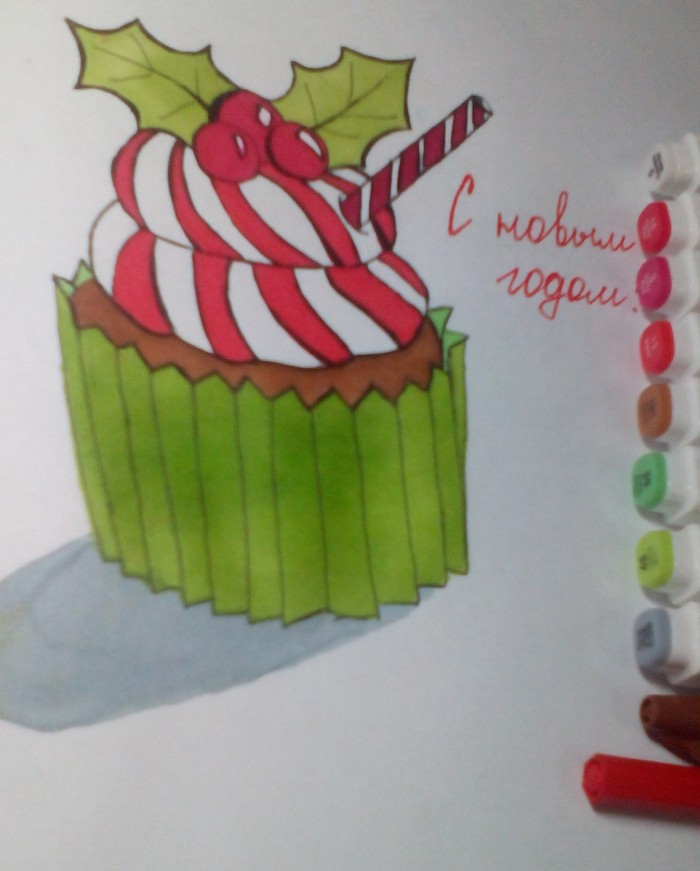 Оцените качество рисунка и идею пожалуйста . Мне 12 лет и я очень старалась все сделать хорошо. Я очень люблю рисовать.