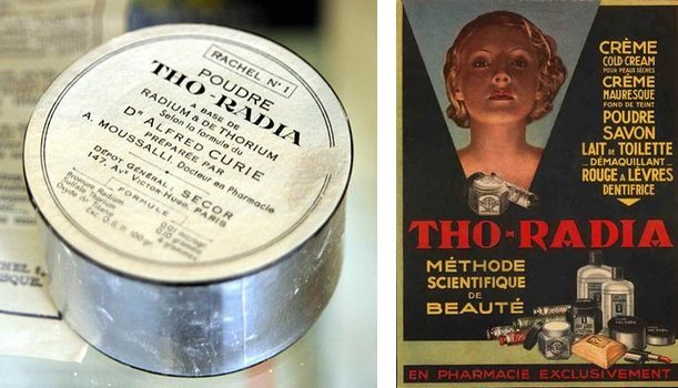 Radioactive cosmetics of the last century - , , Cosmetics, 20th century