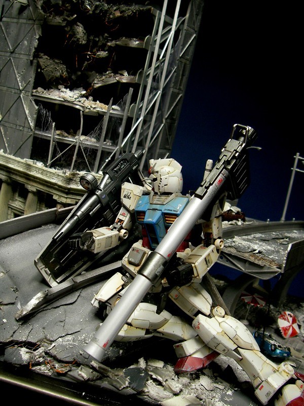 СБОРНЫЕ МОДЕЛИ РОБОТОВ GUNDAM .ЧАСТЬ 5 DIORAMA 2 - Моё, Gundam, Аниме, Интересное, Длиннопост